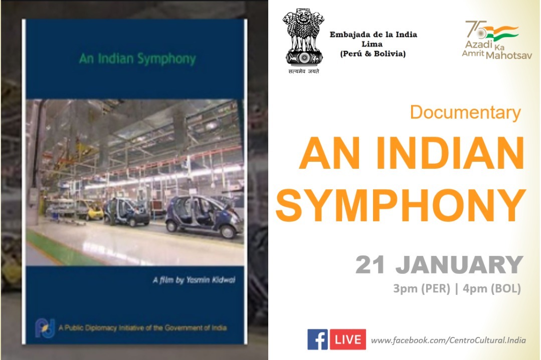 As part of #AmritMahotsav celebrations, Embassyof India Lima  screened a documentary showcasing the incredible story of India´s economic turnaround, which began in the 90s and continues as a sustained story of economic development.